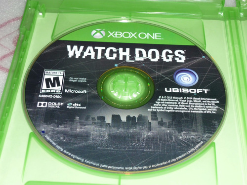 Watch Dogs Xbox One Original Usado Excelente Sin Caratula!