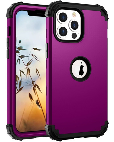 Funda Case Para iPhone 13/mini/pro/pro Max Uso Rudo 3 En 1