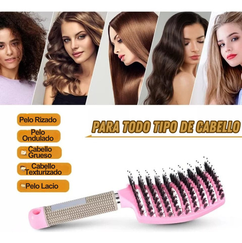 Cepillo Doble Peine Para Desenredar Cabello Masaje Capilar
