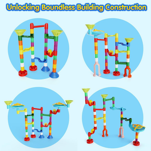 Juguete De Mármol Run, 110pcs Maze Maze Kit Stem Educational