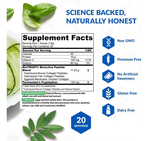 Colágeno En Polvo Biotrust Ageless Multi Fruit Punch 454 G