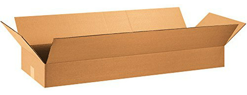 Cajas De Cartón Corrugado Planas  36x12x4'', Pack De 20