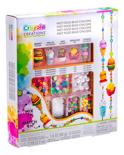 Crayola Creations Bead Stackers - Fast Food Fun Set