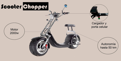 Scooter Electrico Go-green Chopper Unicas