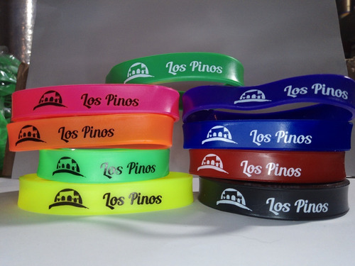 Pulsera De Silicón Personalizada Con Tu Logotipo 2000 Pz