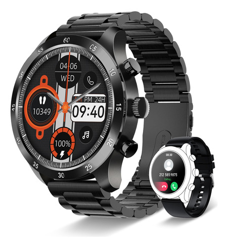 Erkwei Smart Watch Para Hombres Respuesta/hacer N7rbh