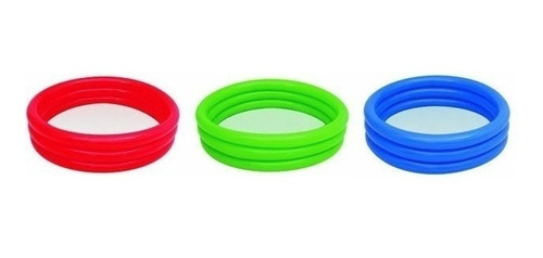 Pileta 3 Anillos Color 102x25cm Inflable Bestway 1024 Isud