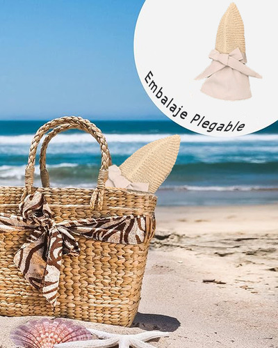 Sombrero Playa Protección Solar De Sol Ala Ancha Gorro Mujer