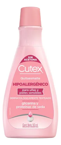 Cutex Quitaesmalte Hipoalergénico X 50 Ml.