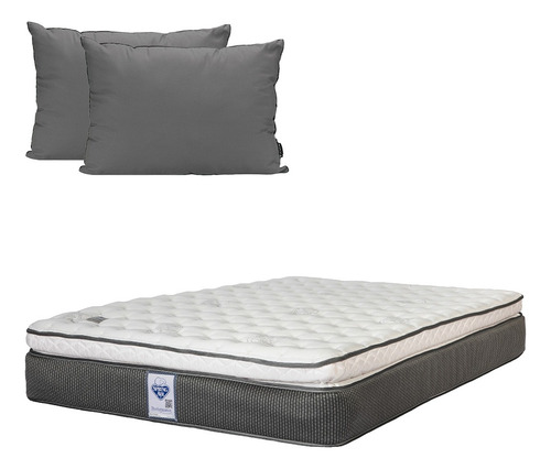 Colchon Matrimonial Spring Air Phantom + Almohada 2 Pack
