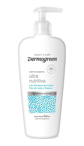 Dermogreen Crema Corporal Ultra Nutritiva X 350ml