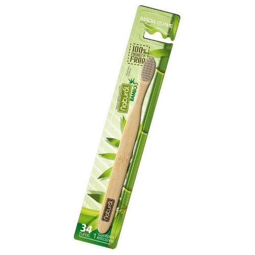 Orgânico Natural Escova Dental Natural De Bambu 34 Tufos