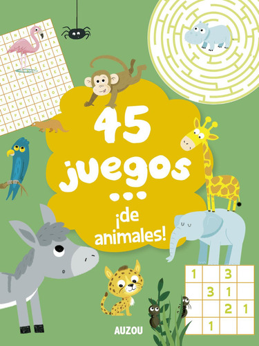 45 Juegos De Animales: No, de Ponchon, Christine., vol. 1. Editorial Auzou, tapa pasta blanda, edición 1 en español, 2023