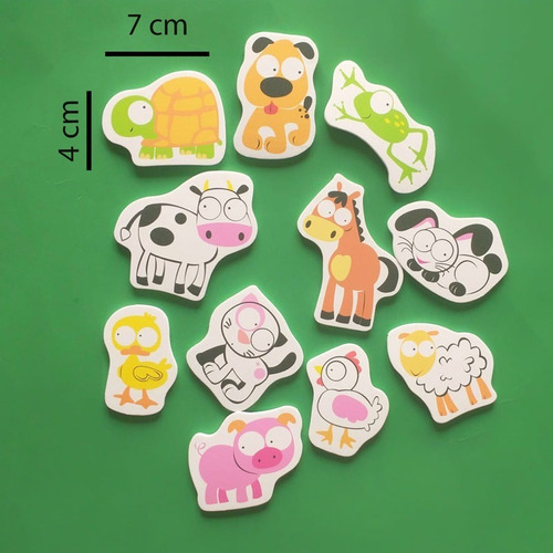 Imagen 3 de 9 de Animales Granja Agua Juguetes Didácticos Infantiles Goma Eva