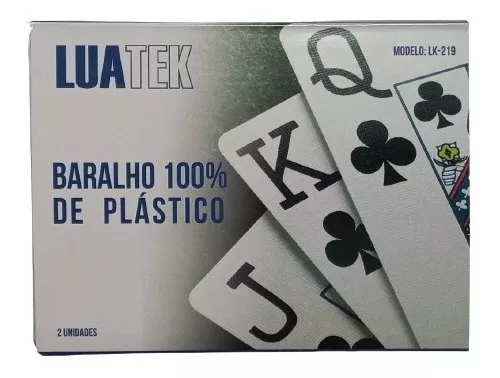 Kit Jogo Cartas Baralho Plástico Naipe Grande Truco 6 Jogos