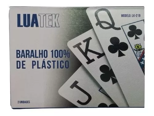 Jogo de Baralho Plástico a Prova D'Água Resistente Não