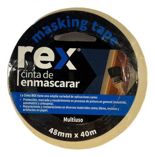 Cinta De Enmascarar (papel) Masking Tape 48mm X 40m - Rex