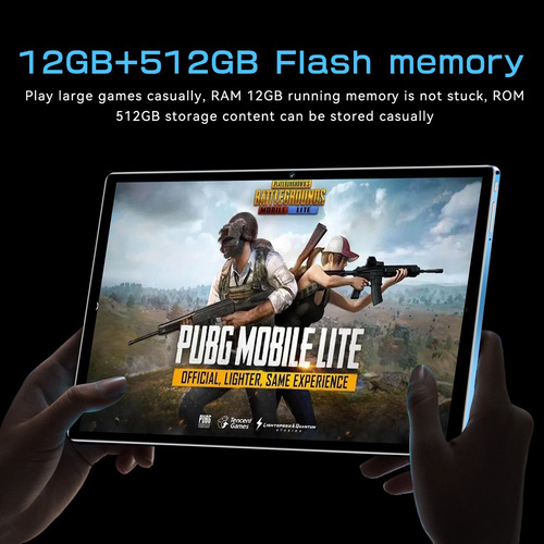 Tableta Android S23 Pro 10,1 Pulgadas 12 + 512gb