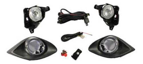 Kit Neblinero (cables/switch) Mazda 2 Sedan/sport 10 Cromado