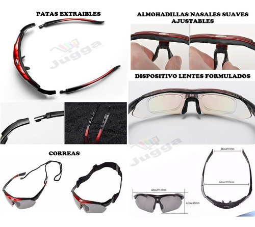 Gafas Ciclismo Mtb Ruta Rockbros Ultralivianas +obsequio