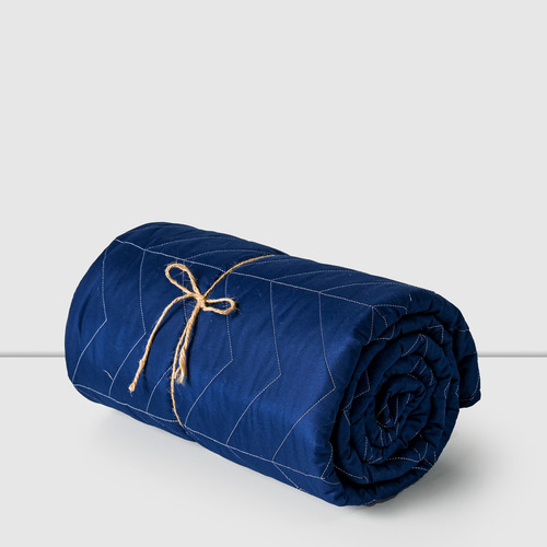 Cubrecama De Verano Quilt 2 Plazas+ 2 Fundas Bicolor Cannon