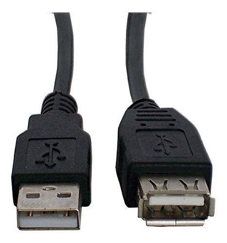 Cable Extension Star Tec Usb 1,8mts (6ft.2.0) Blister Negro