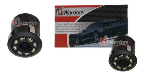 Camara De Reversa Vehiculo Warriors 18 Mm 8 Leds Blancos