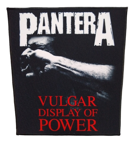 Espaldera Pantera Vulgar Display Of Power Parche Metalero