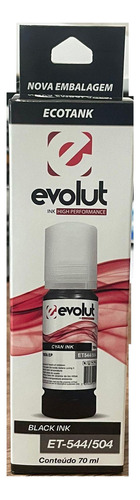 Refil Evolut Para Epson Et-544/504 ( 70ml ) Cor Preta