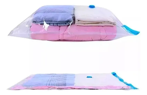 Pack Bolsas Al Vacío 70x100cm Reutilizables Ahorra Espacio