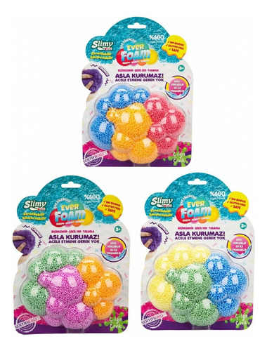 Kit Masa Esponjosa Sensorial Slime Infantil Squishy Textura Color Colores