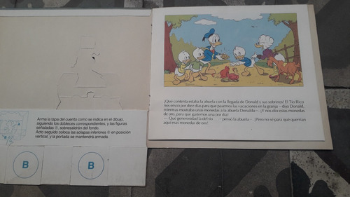 Libro Antiguo Edukit ** Donald En La Gran** Walt Disney 1984 (Usado)
