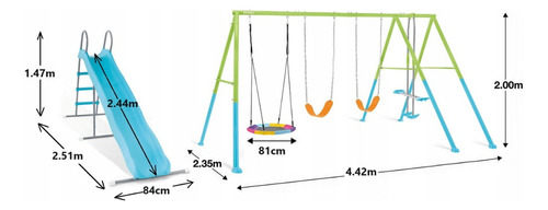 Set Columpio 5 Accesorios Intex Five Feat Swing Set Verde 1