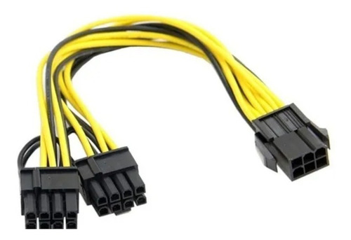 Cable Pcie Adaptador Splitter 6 A 2 X (6+2) 8 Pin Rig