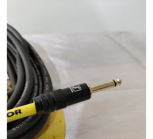 Cable Para Instrumento Marca Solcor 6m Plug A Plug Chapado