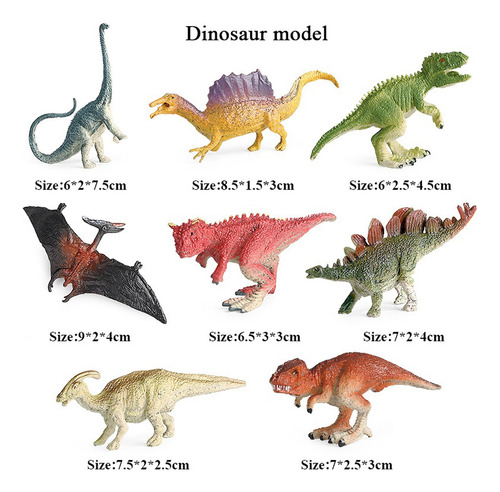B 8 Juegos De Coloridos Trajes De Simulación De Dinosaurio M