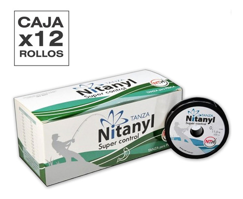 Tanza Nitanyl 0.40 Caja Cerrada X12 Rollos Nylon 1200m 11 Kg