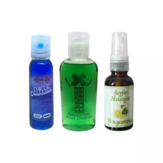 Kit Lubricante Sabor Térmic + Dilatador Anal + Aceite Masaje