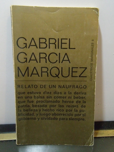 Adp Relato De Un Naufrago Gabriel Garcia Marquez / Tusquets