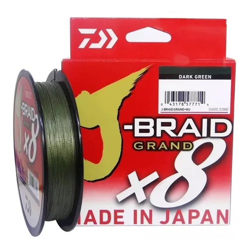 Linha Multifilamento Daiwa J-braid 8 Fios 300m Várias Medida Linha Multifilamento Daiwa J-braid 8 Fios 300m Várias Medida