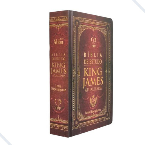 Bíblia King James De Estudo Tradicional Capa Dura Vermelha 