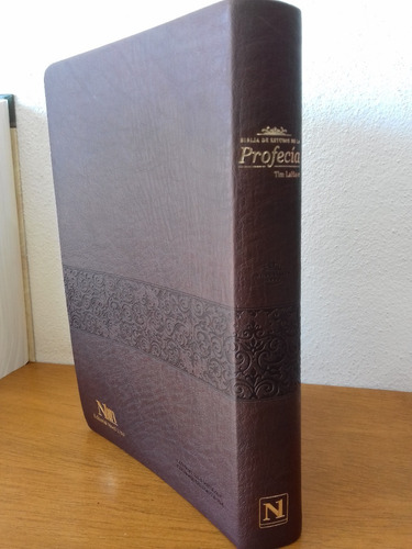 Imagen 5 de 10 de Biblia De Estudio De La Profecía Imitación Piel Café Oscuro