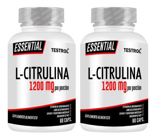 Combo Citrulina 1200 Mg| Precursor Oxido Nitrico |2 Unidades