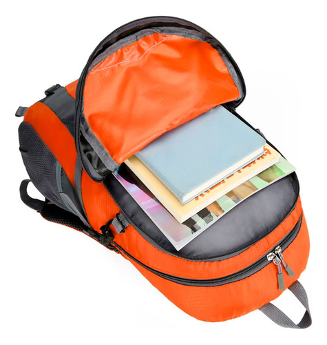 Mochila Attack 35l Hong Jing - Keep Walking Cor Laranja