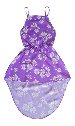 Imagem 7 de 8 de Vestido Infantil Mullet Sereia Tendência Roupa Moda Verão