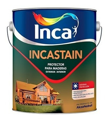 Pintura Protector De Madera Inca Incastain 4lts