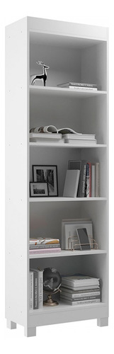 Estante Para Livros Montreal 4 Prateleiras Branco - Móveis