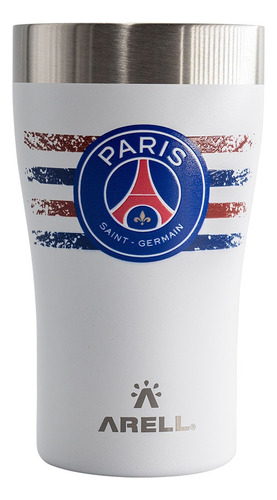 Copo Térmico Time Psg Paris Saint Germain  Arell Cor Branco