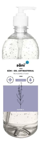 Säni-gel Antibacterial Neutro Con Aloe Vera 1 Litro Fragancia Lavanda