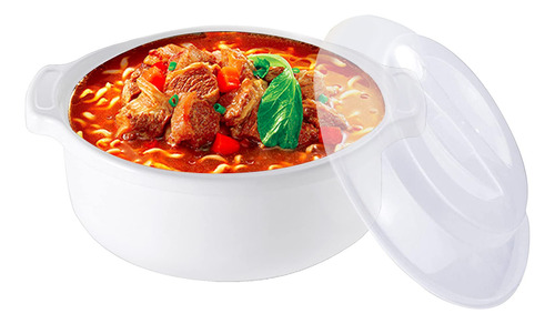 Cuenco Fideo Sopa Para Microonda 70 Oz 2 Litro Perfecto Tapa